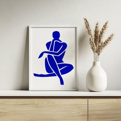 Matisse Inspired Red Cut-Out Framed Print - framed wall art India