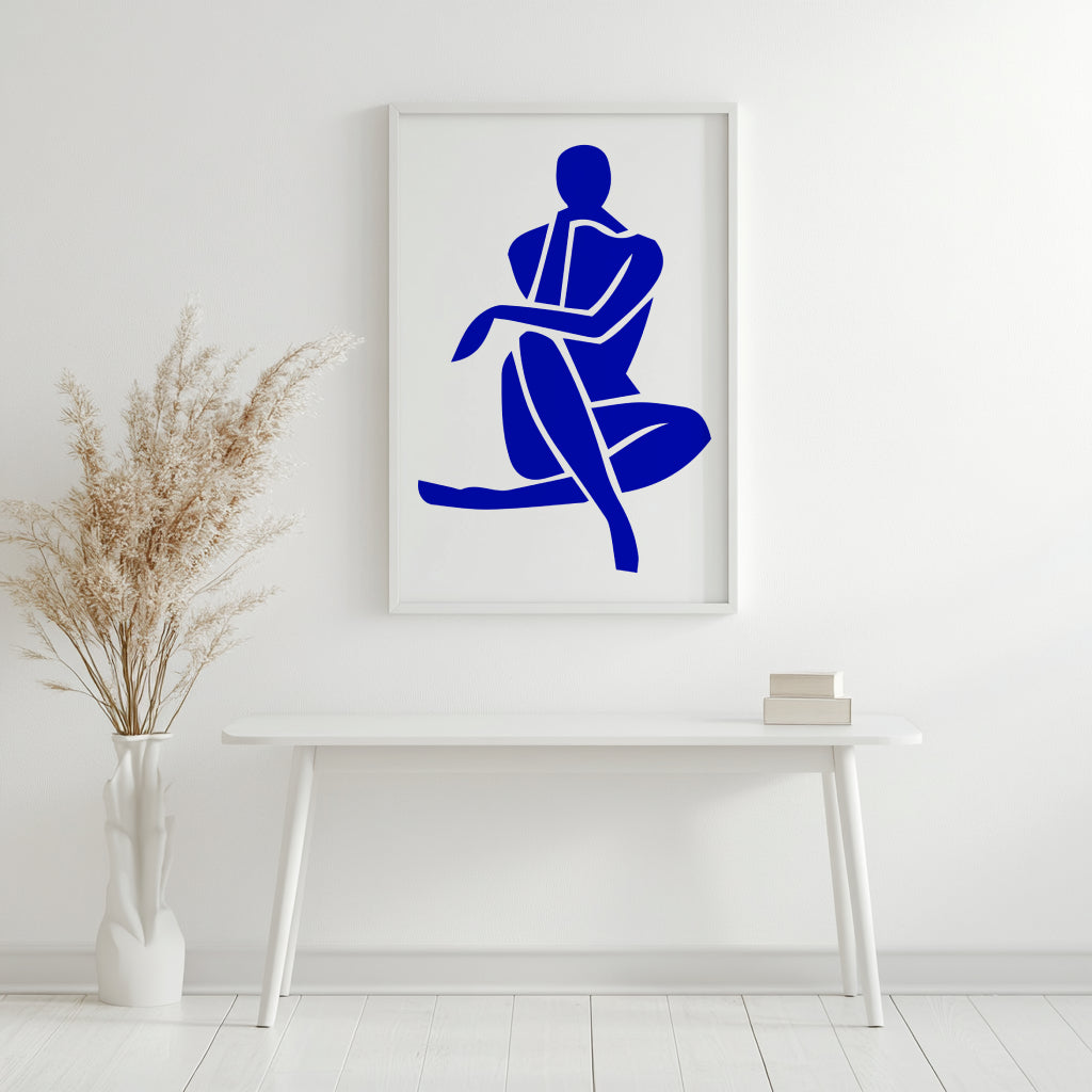 Matisse Inspired Red Cut-Out Framed Print - framed wall art India