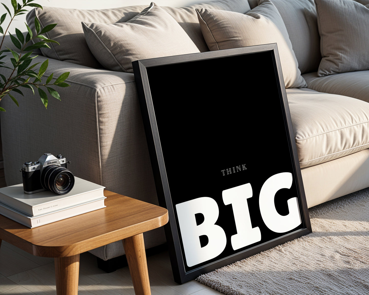 Framed "Think Big" Motivational Poster – Framed Wall Art Poster - Image 4