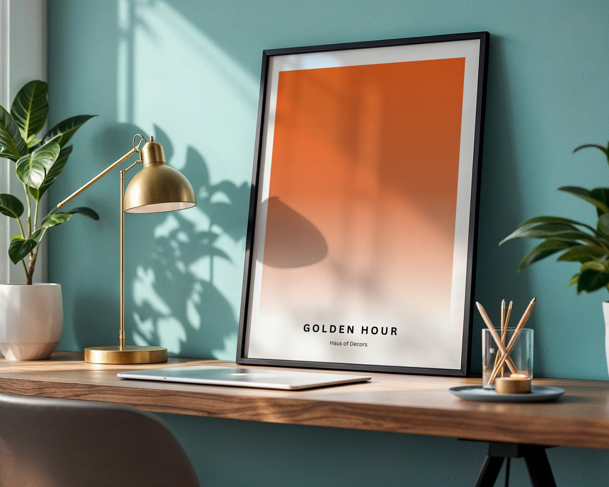 Golden Hour Gradient Framed Poster – Framed Wall Art Poster - Image 4