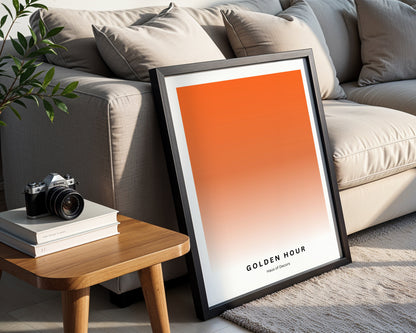 Golden Hour Gradient Framed Poster – Framed Wall Art Poster - Image 2