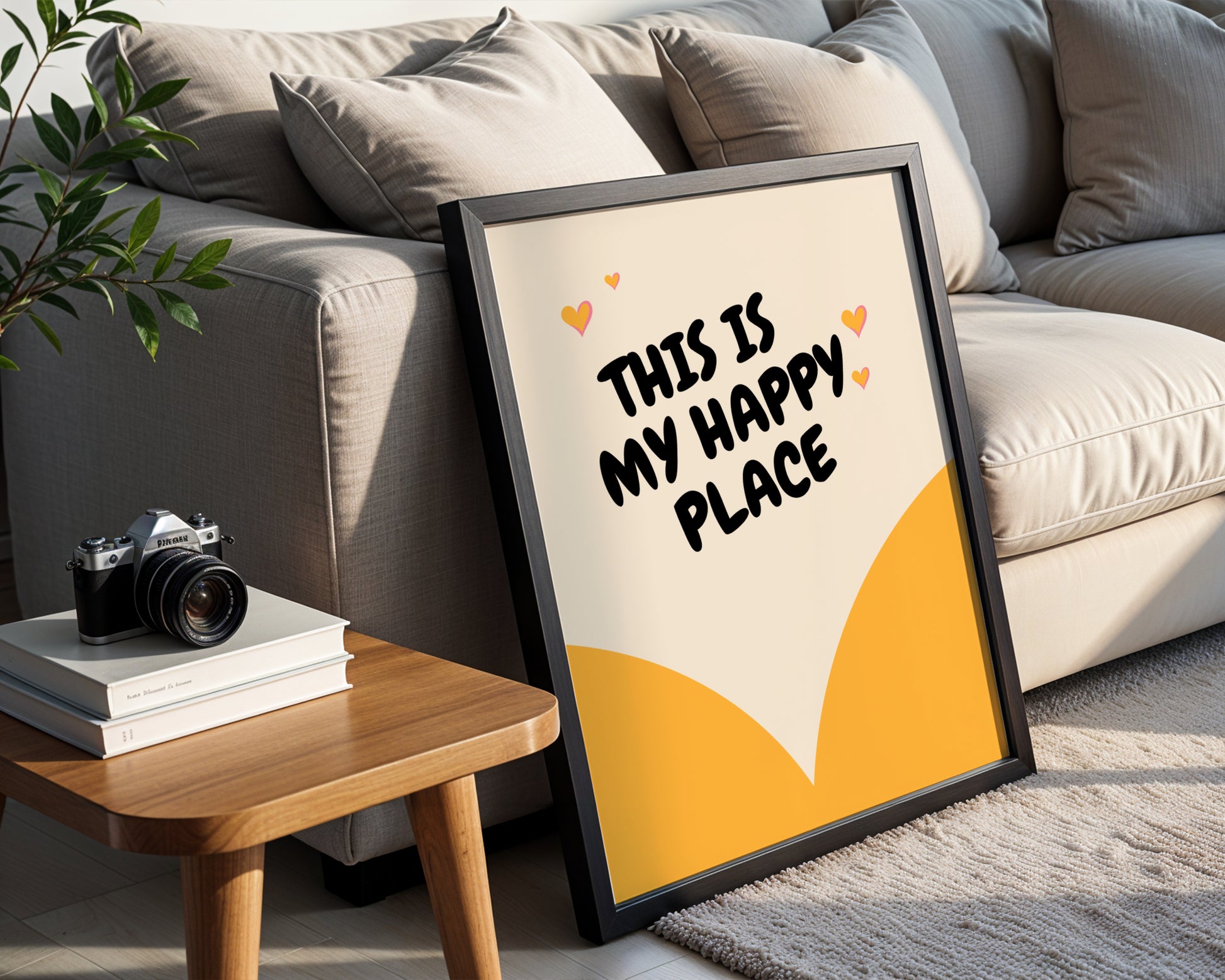 "This Is My Happy Place" Framed Poster – Framed Wall Art Poster - Image 3