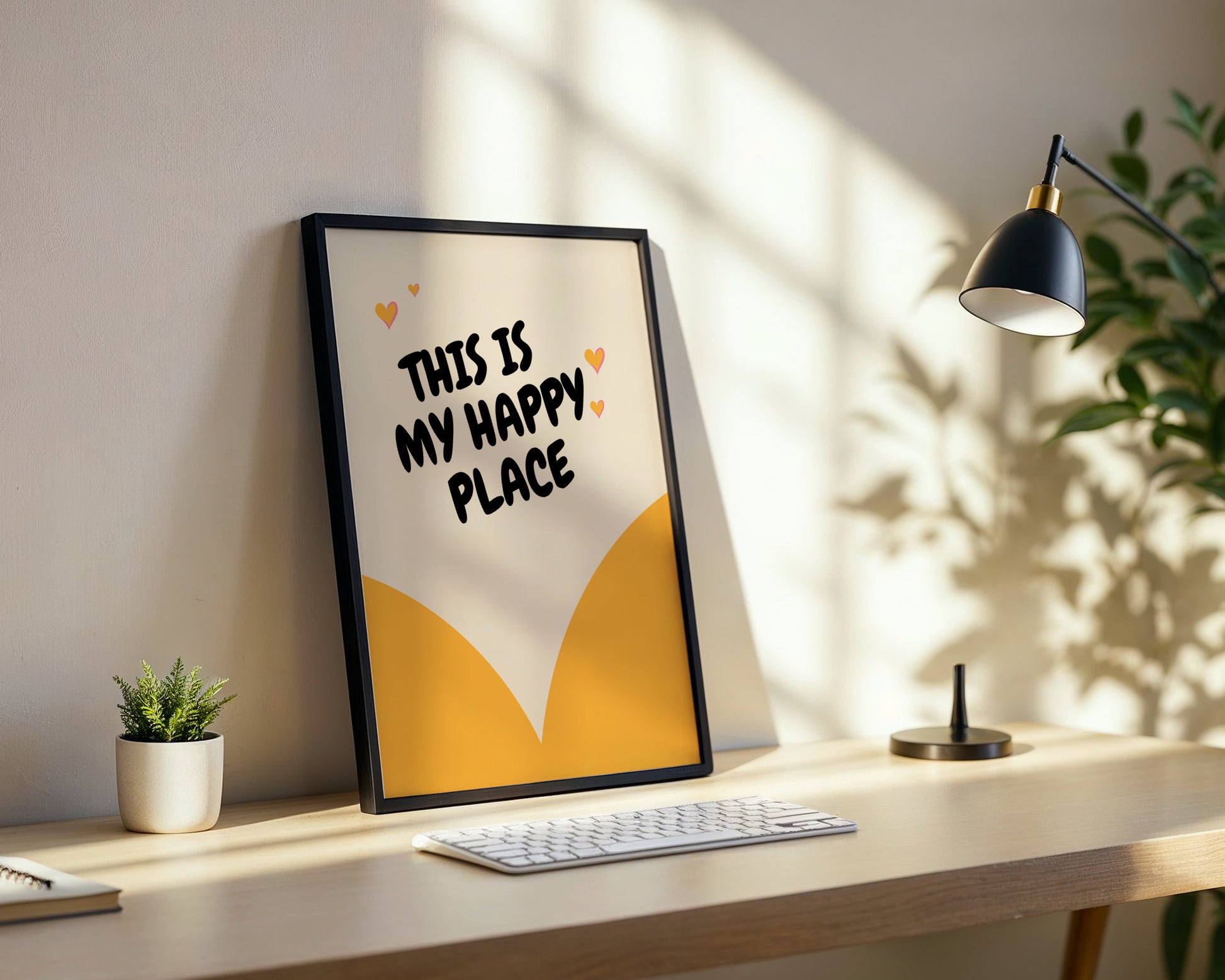 "This Is My Happy Place" Framed Poster – Framed Wall Art Poster - Image 4