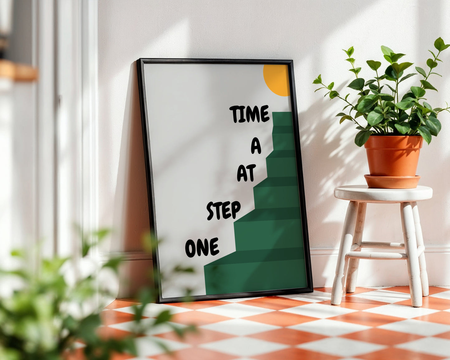 One Step Success Framed Poster – Framed Wall Art Poster - Image 3