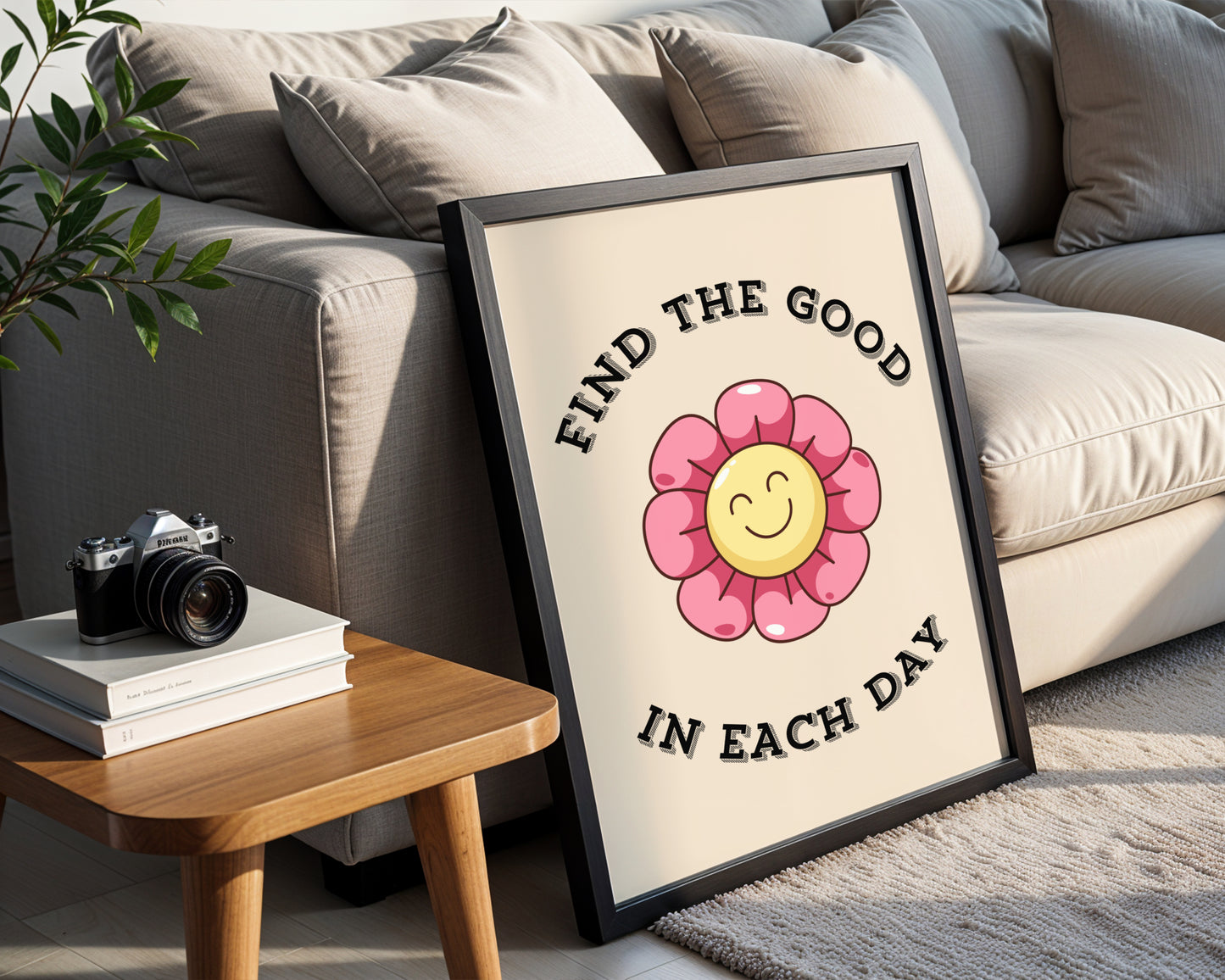 Find The Good In Each Day' Framed Poster – Framed Wall Art Poster - Image 3